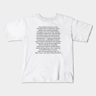 Stop Tony Abbott Kids T-Shirt